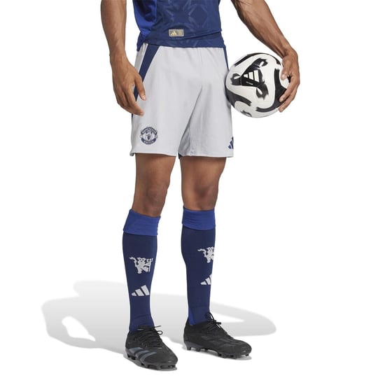 Men's adidas Manchester United Bermuda Shorts in Clear Onix - Image 6