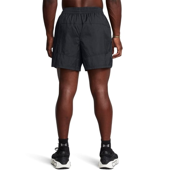 Men's Under Armour Terrace Soccer Bermuda Shorts with Elasticated Waistband in .Black - Image 4