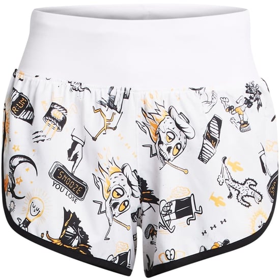 Women's Under Armour We Run Athletic Bermuda Shorts in White - Image 1