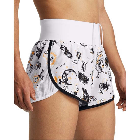 Women's Under Armour We Run Athletic Bermuda Shorts in White - Image 6