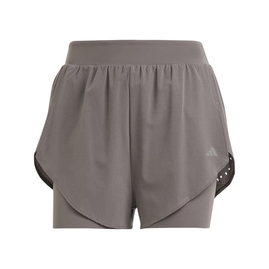 Women's adidas Hiit Regular Fit 2 in 1 Fitness Shorts in Charcoal - Image 1