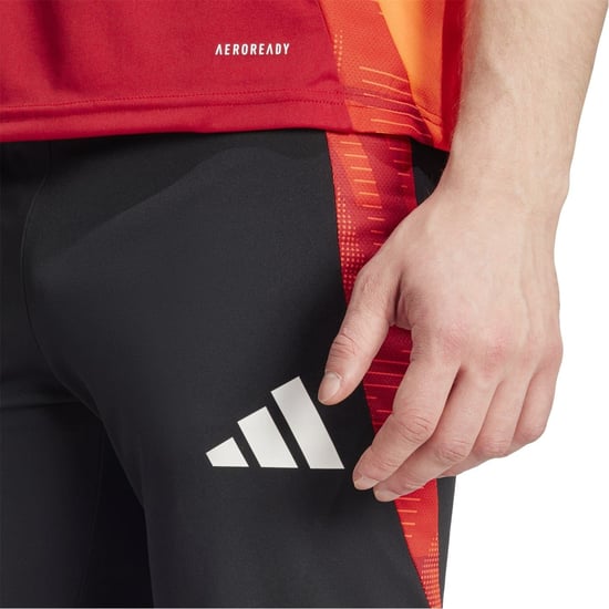 Men's adidas Tiro24 C 1 2pnt Football Shorts in Black/Solar Red - Image 4