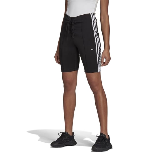 Women's adidas Originals Slim Fit 3s Athletic Shorts in Black - Image 2