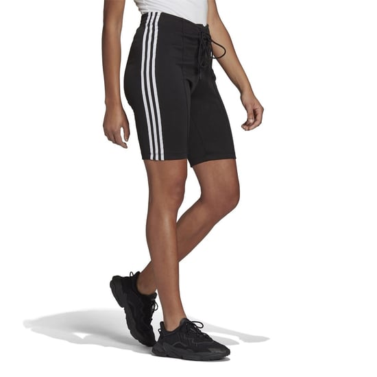 Women's adidas Originals Slim Fit 3s Athletic Shorts in Black - Image 4