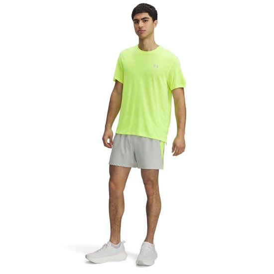 Men's Under Armour Launch Pro 5 Bermuda Shorts in .Green - Image 4