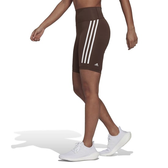 Women's adidas Optime Biking Athletic Shorts in Brown - Image 5