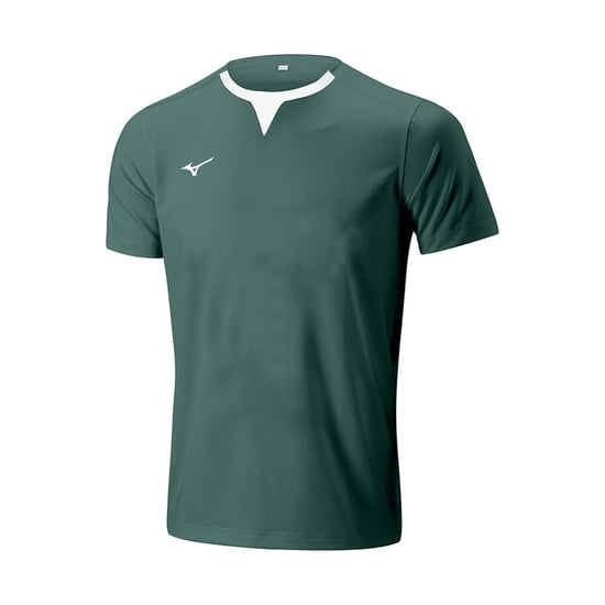 Men's Mizuno Rugby Training Shirt in Bottle Green - Image 1