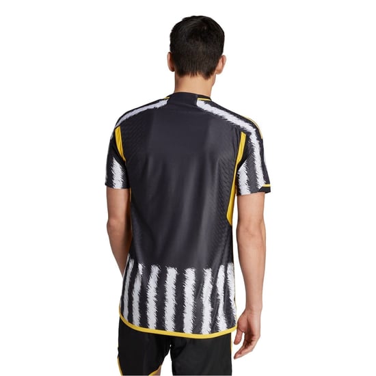 Men's adidas Juventus Authentic Home Shirt 2023 2024 Adults in Black/White - Image 3