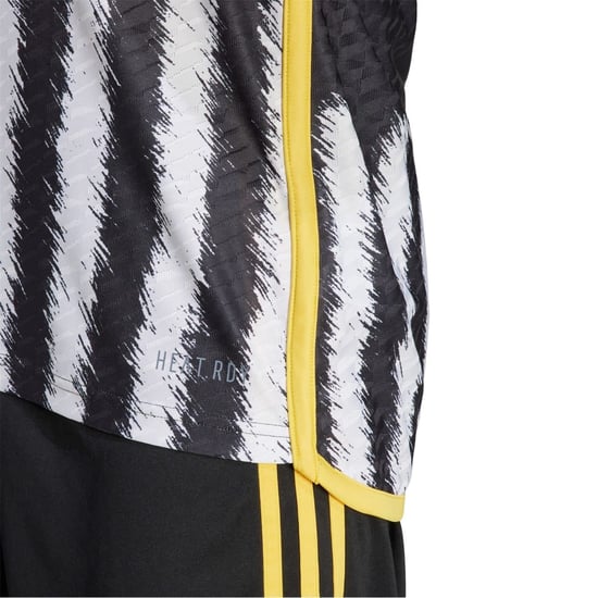 Men's adidas Juventus Authentic Home Shirt 2023 2024 Adults in Black/White - Image 6