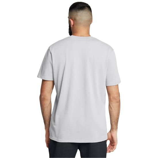 Men's Under Armour Heavyweight Short Sleeve Performance Gym Top in Gray - Image 4