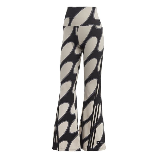 Women's adidas X Marimekko Future Icons Flared Leggings in L Brwn/Bk/Gry - Image 1