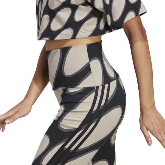 Women's adidas X Marimekko Future Icons Flared Leggings in L Brwn/Bk/Gry - Image 6