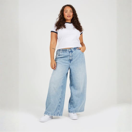 Women's Brave Soul Ps Ss Tee in White/Navy - Image 4