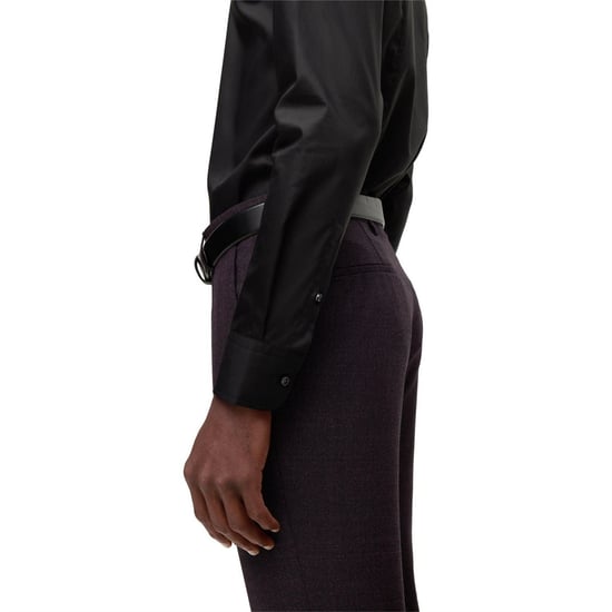Men's Boss Long Sleeve Shirt in Black - Image 4