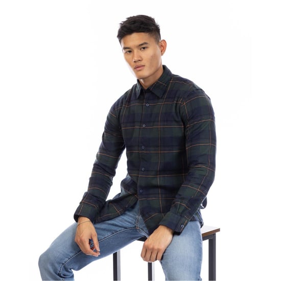 Men's Peter Werth Kidwell Collared Neck Long Sleeve Shirt in Multi - Image 4