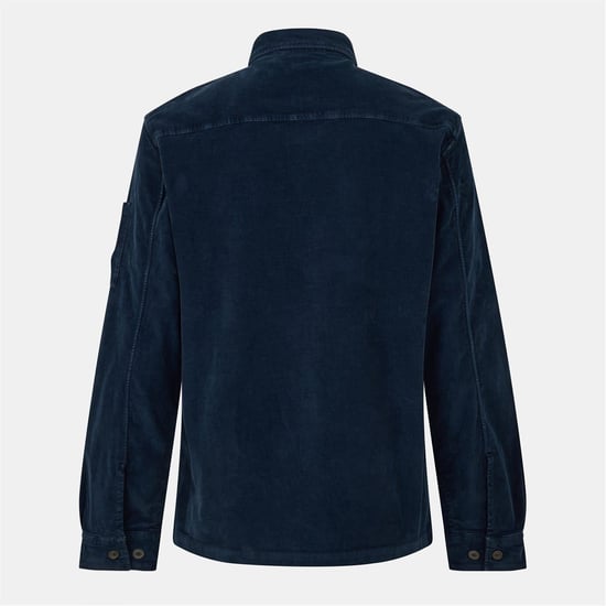 Men's C.P. Company Lens Corduroy Shirt in Ttl Eclipse 888 - Image 2