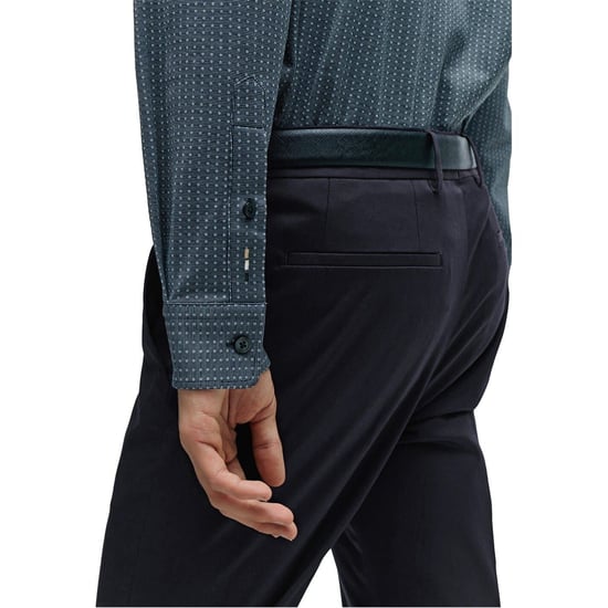 Men's Boss Roan Kent Regular Fit Long Sleeve Shirt in Dark Blue - Image 4