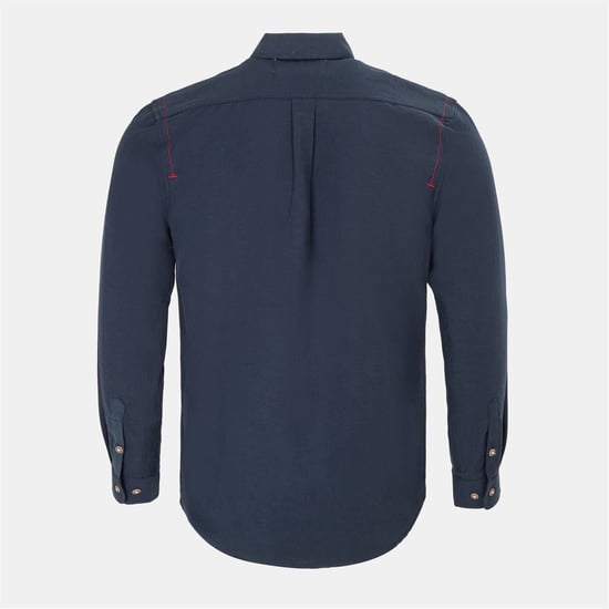 Men's Firetrap Plain Shirt in Navy - Image 2