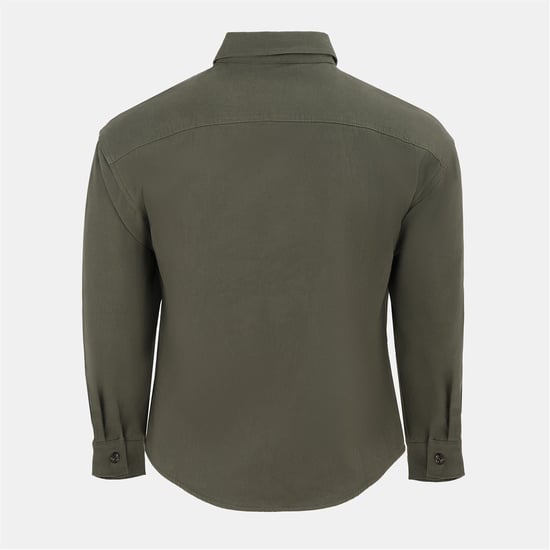 Men's Firetrap Heavy Shirt in Grey - Image 2