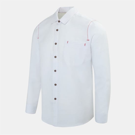 Men's Firetrap Plain Shirt in White - Image 2