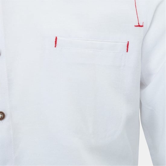 Men's Firetrap Plain Shirt in White - Image 3
