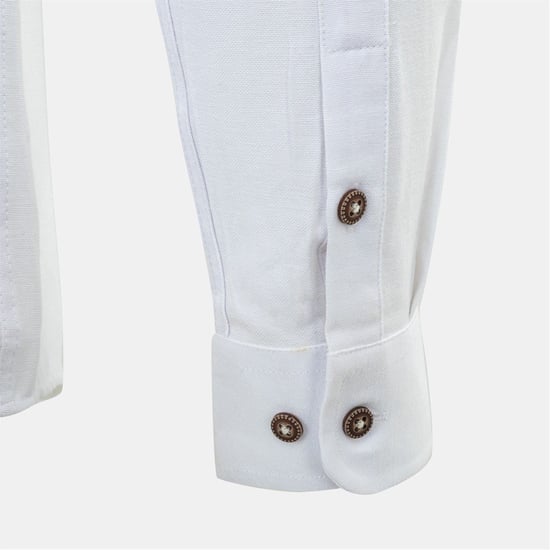 Men's Firetrap Plain Shirt in White - Image 4