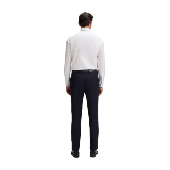 Men's Boss Joe Collared Neck Point Collar Long Sleeve Shirt in White - Image 2