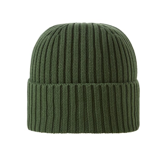 Accessories Jack and Jones Cotton Adjustable Cuff Beanie in Kombu Green - Image 1