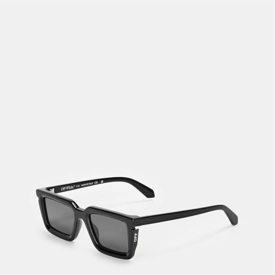 Accessories Off White Tucson Square Full Rim Sunglasses in Black/Dark Grey - Image 1