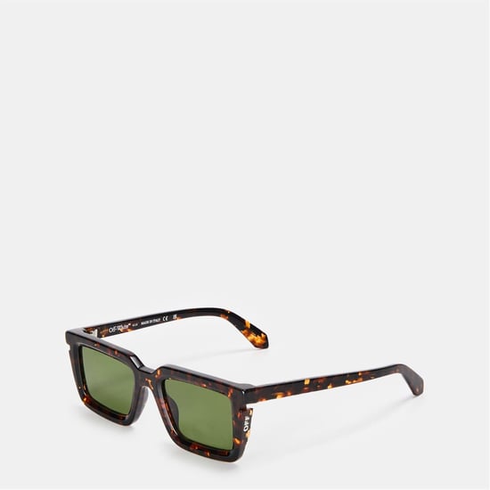 Accessoires Off White Tucson Vierkante Volrande Zonnebril in Havana/Groen - Image 1