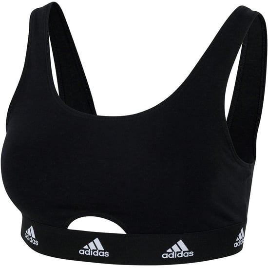 Women's adidas Active Comfort Cotton Scoop Bralette in Black - Image 1