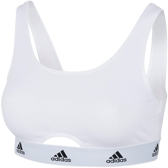 Women's adidas Active Comfort Cotton Scoop Bralette in White - Image 1