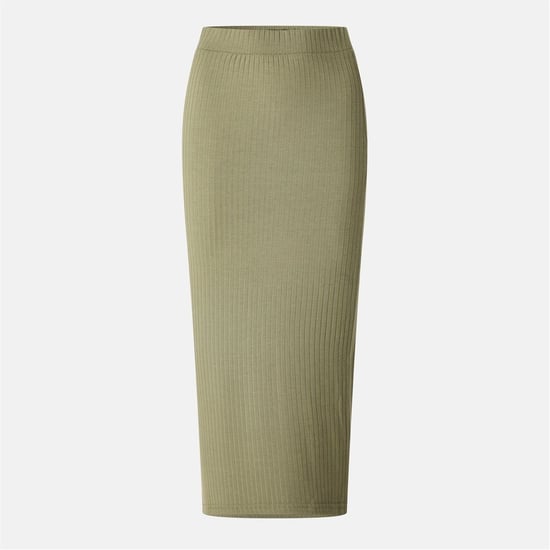 Women's Pieces Skirt Midi Pencil Skirt in Deep Lichen Gr - Image 1