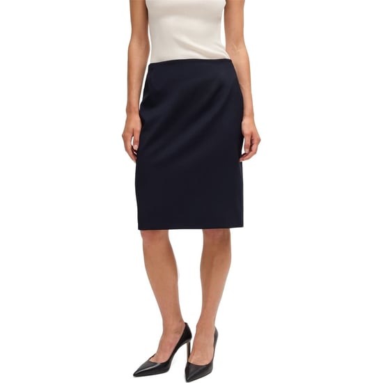 Women's Boss Vileah Knee Length Pencil Skirt in Dark Blue - Image 2