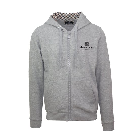 Men's Aquascutum Zp + Hoody S in Grey - Image 1
