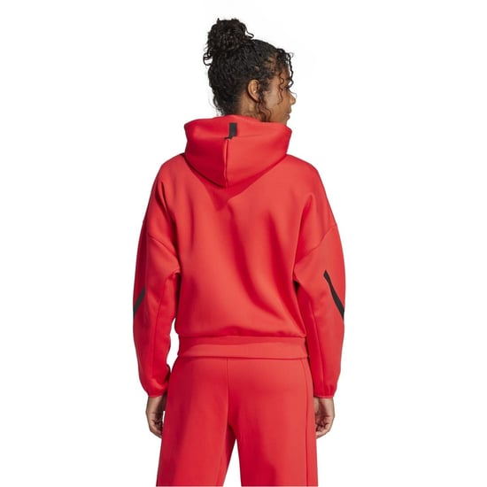 Women's adidas Z.n.e. Full Zip Hoodie in Pure Ruby - Image 3