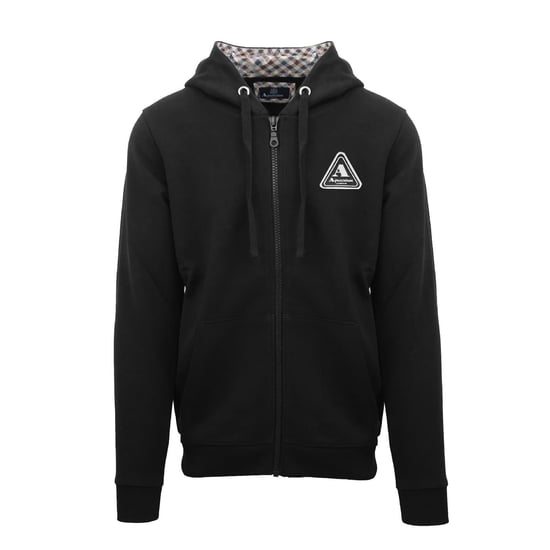 Men's Aquascutum Zp + Hoody S in Black - Image 1