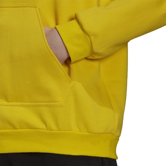 Men's adidas Entrada 22 Sweat Hoodie in Yellow/Black - Image 3