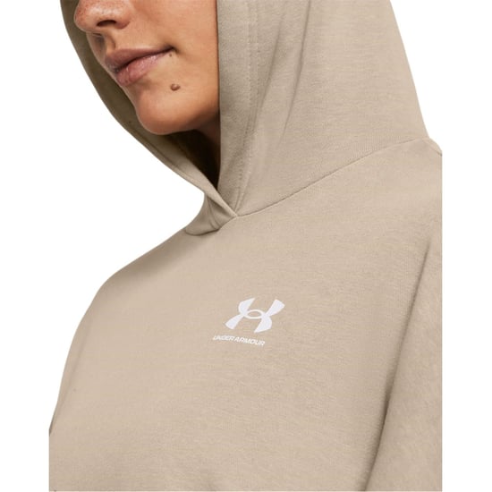 Women's Under Armour Armour Ua Rival Terry Os Hoodie Hoody in Brown - Image 5