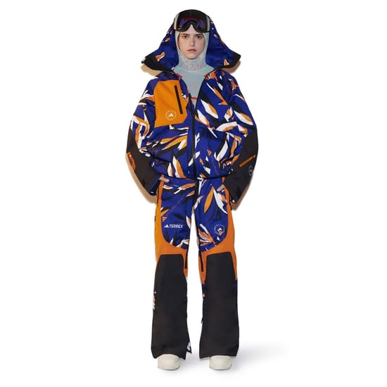 Women's adidas Abstract Patterned Regular Fit Ski Pants in Mystery Ink - Image 2