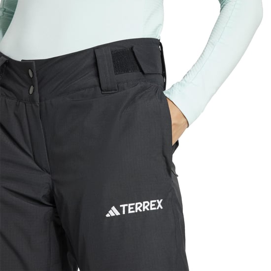 Women's adidas Xperior 2L Insulated Waterproof Zipped Hem Ski Pant in Black - Image 5