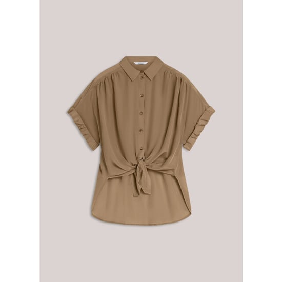 Summum blouse short sleeves viscose cotton 2s3484-12370 763 dark clay - Image 2
