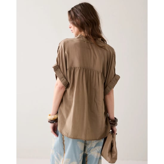 Summum blouse short sleeves viscose cotton 2s3484-12370 763 dark clay - Image 5