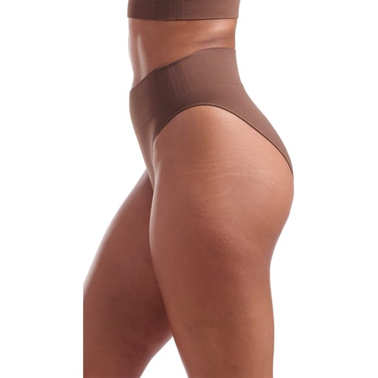Women's adidas Active Seamless Micro Stretch High Leg Brief in Toasted Mocha - Image 4