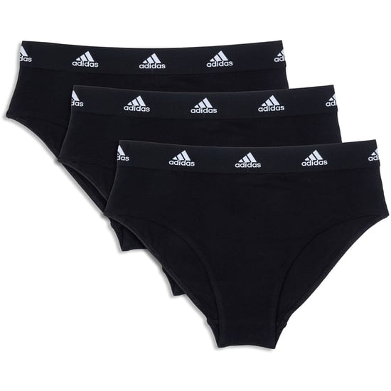 Women's adidas 3 Pack Active Comfort Cotton Brief in Black - Image 1
