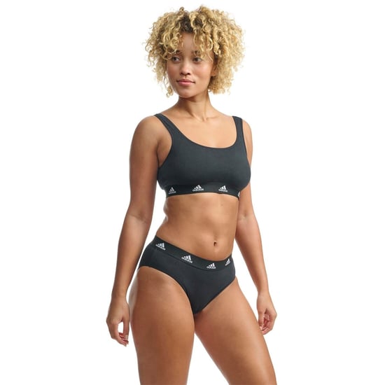 Women's adidas 3 Pack Active Comfort Cotton Brief in Black - Image 6
