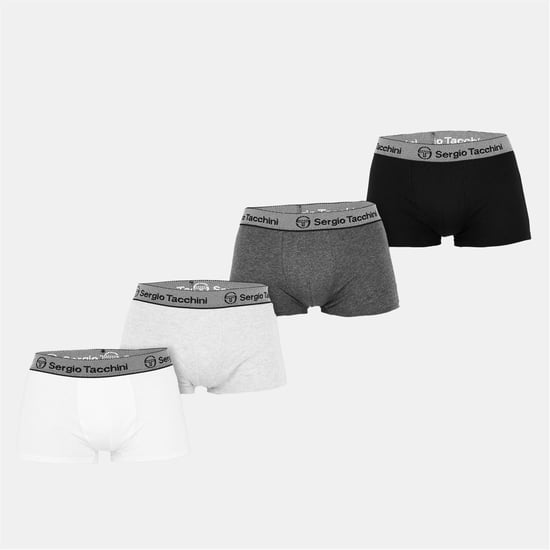 Men's Sergio Tacchini 4 Pack Plain Design Boxer Brief in Multi - Image 1