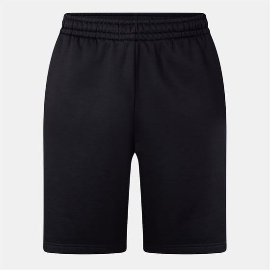 Men's Off White Logo Sweat Shorts with Elasticated Waistband in Black/White - Image 1