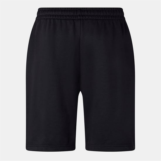 Men's Off White Logo Sweat Shorts with Elasticated Waistband in Black/White - Image 2
