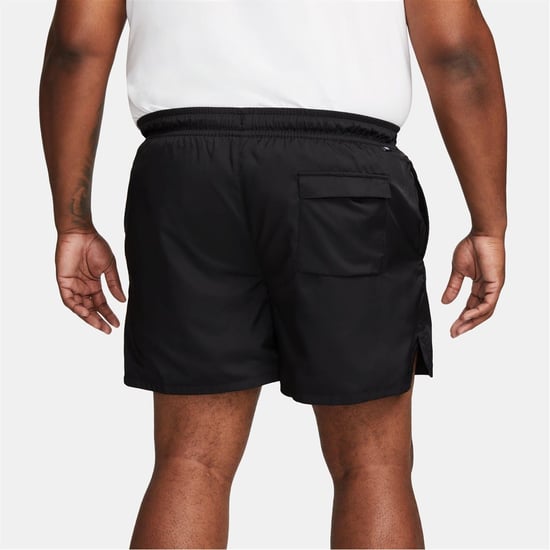 Men's Nike Sportswear Essentials Woven Flow Shorts in Black - Image 2